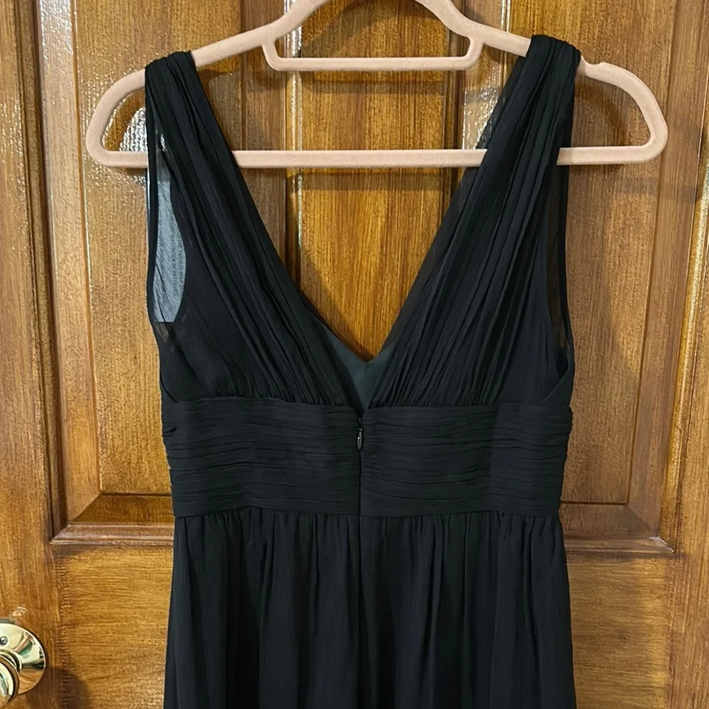 J.‎ Crew Black Silk Chiffon Ava Dress 4P